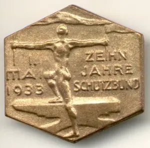 KPÖ Mai-Abzeichen der 1. Republik