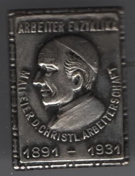 1931christlicheArbeiterschaft - MAI-ABZEICHEN